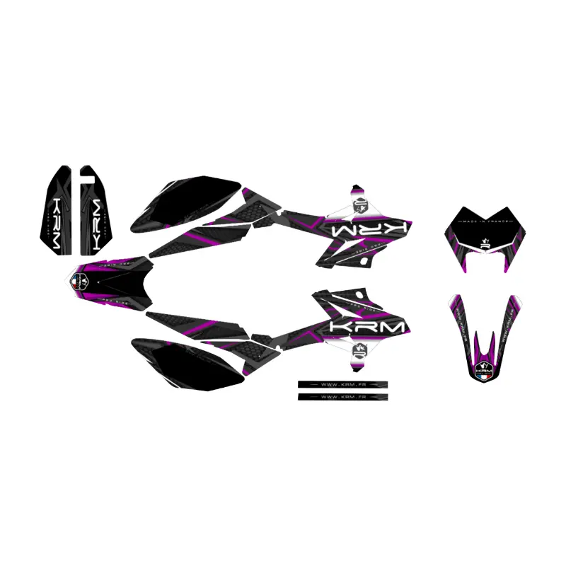 KRM Pro Ride 装饰贴花套装 适用于Beta 50 RR 2011-2020 黑紫色