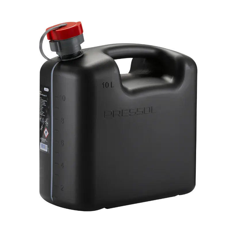 Pressol 블랙 폴리에틸렌 플렉시블 노즐 10L 연료 통 (눈금 표시)