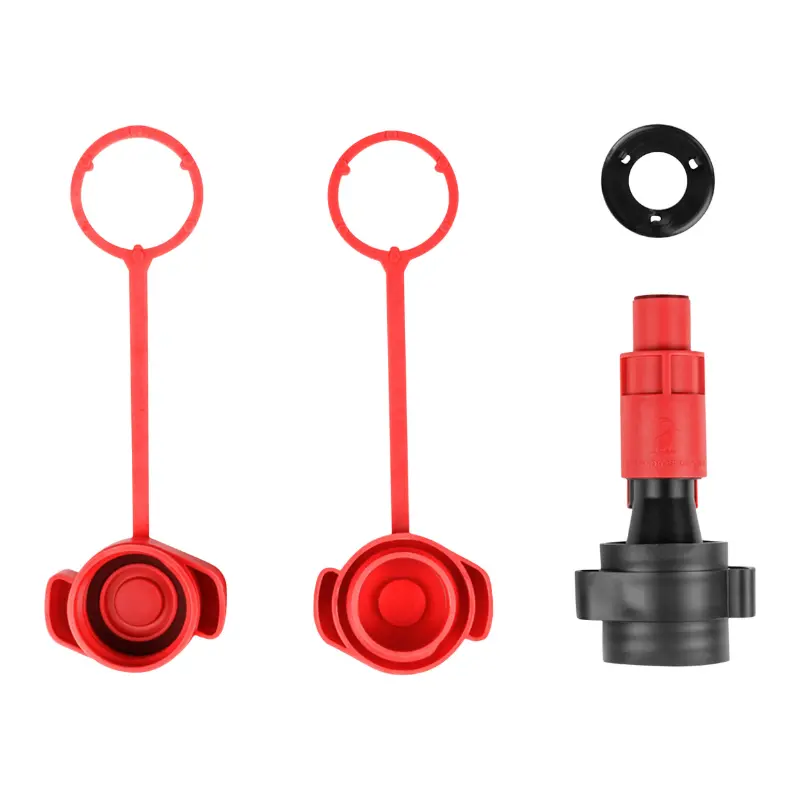 Bec verseur avec remplissage auto-stop pour jerrycan Pressol polypropylène rouge