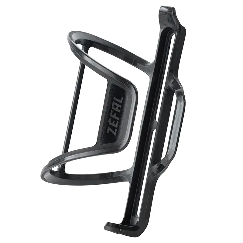 Zéfal Pulse S2 کمپوزٹ سیاہ سائیڈ اوپننگ رائٹ ایڈجسٹ ایبل ہائیٹ واٹر بوٹل ہولڈر