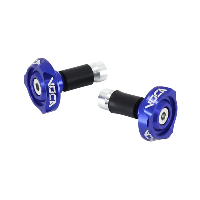 Lenkerendgewicht VOCA Racing V2 Aluminium CNC blau Durchmesser 14 mm (Paar)
