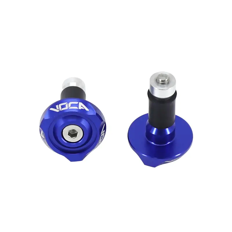Lenkerendgewicht VOCA Racing V2 Aluminium CNC blau Durchmesser 14 mm (Paar) — Ansicht 2