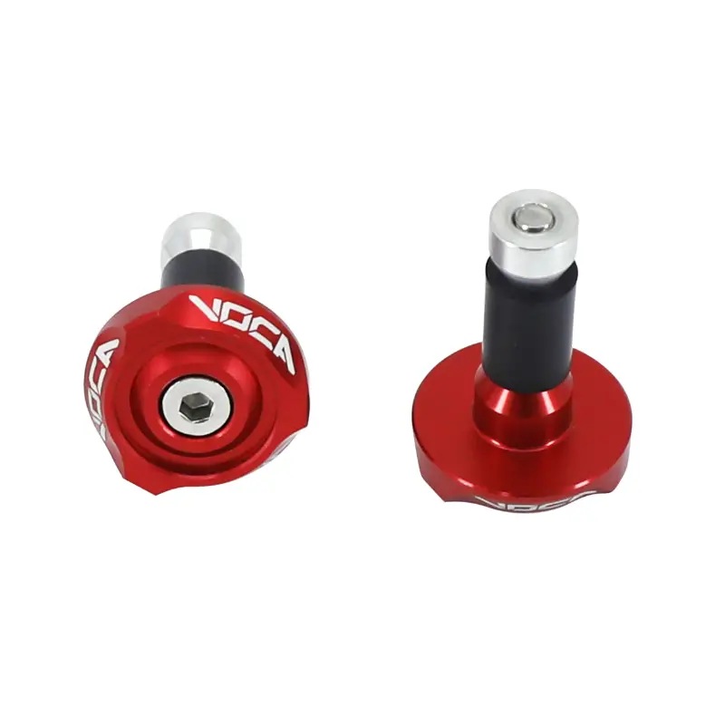 Lenker-Endkappen VOCA Racing V2 Alu CNC rot Durchmesser 14 MM (Paar) — Ansicht 2