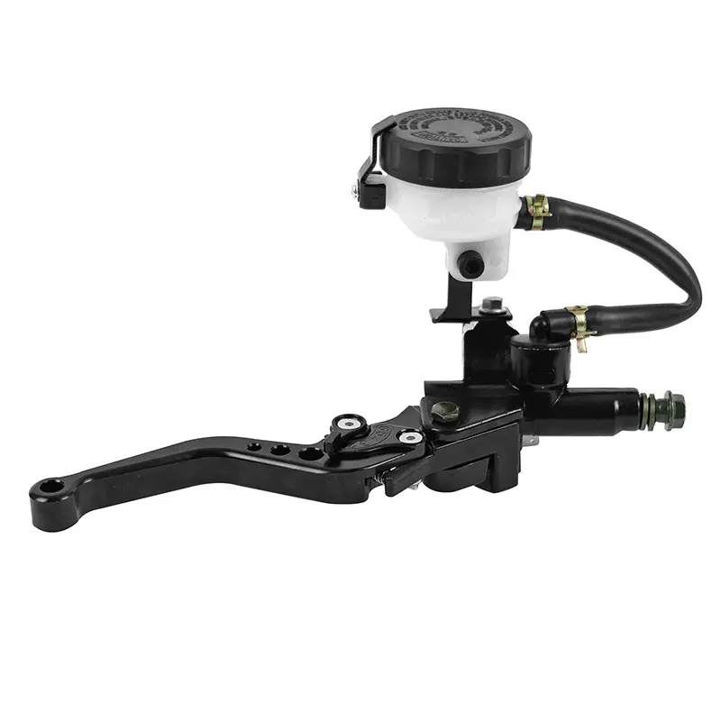 Maître-cylindre de frein moto universel avant diamètre 45 mm aluminium CNC noir droit course réglable 6 positions P2R