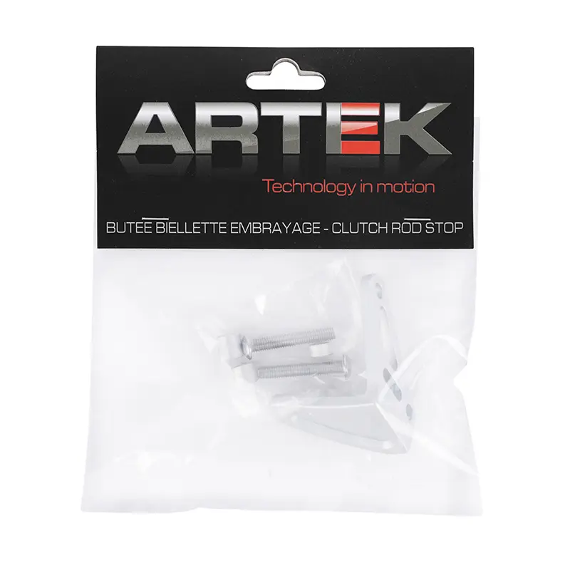 Kupplungshebel-Stoßstange 50 für Getriebe Artek für Minarelli 50 AM6 - Beta 50 RR - Rieju 50 MRT - Sherco 50 SM-R - SE-R Alu CNC Silber — Ansicht 4