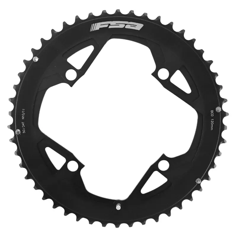 FSA Gossamer Pro 50 DTS Double 11V 120 mm Black Road Chainring