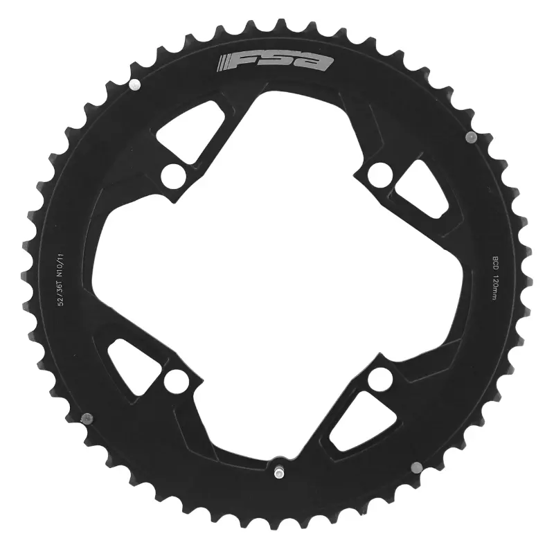 Road Chainring 4BRA d.120 Fsa gossamer pro 52DTS double 11V. black