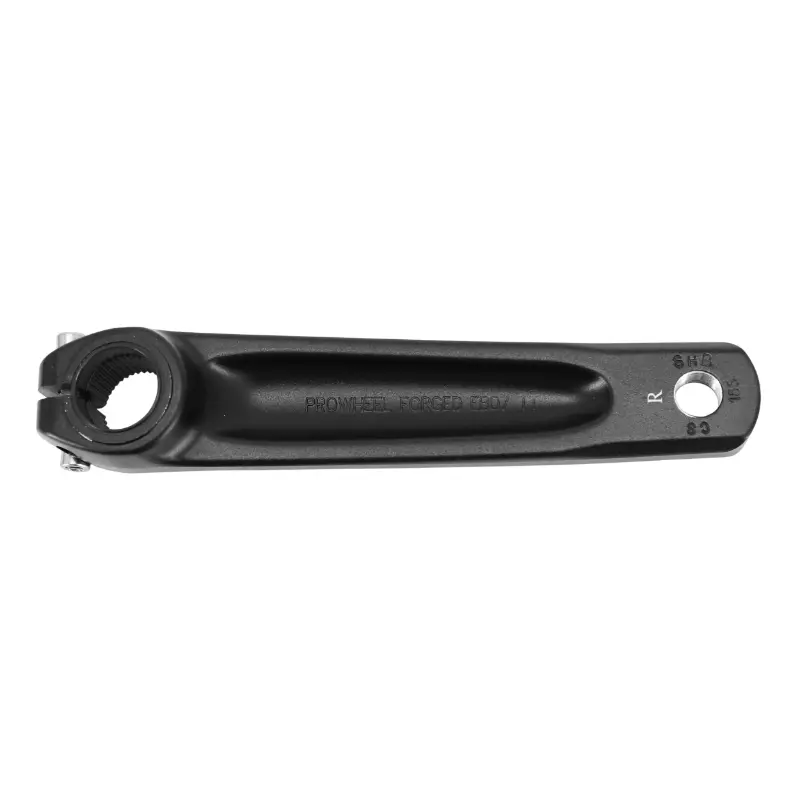 Linke und rechte Pedale E-Bike Aluminium schwarz 165 mm für Shimano E8000 E7000 E6100 Motor SELECTION P2R — Ansicht 2