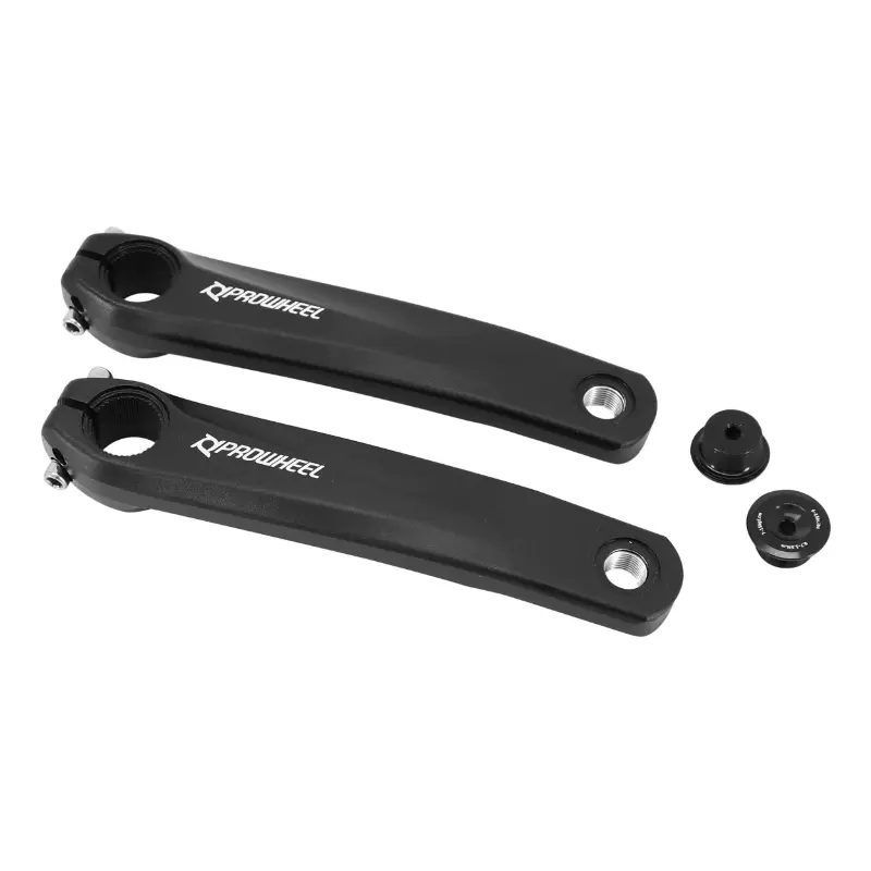 Manivelle VAE paire 170 mm alu noir Sélection P2R pour moteur Shimano E8000/E7000/E6100