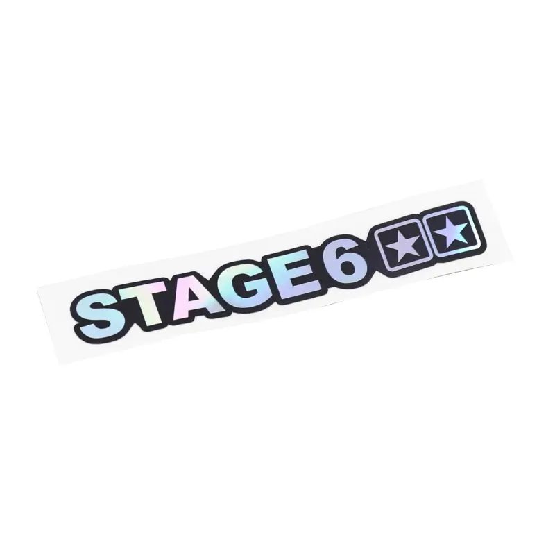 ملصق Stage 6 هولوغرافي 105 × 22 ملم