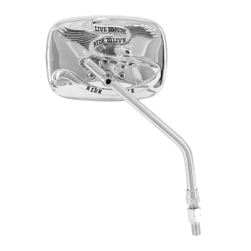 Rétroviseur moto VICMA Custom Eagle Spirit rectangulaire réversible M10-125 chrome