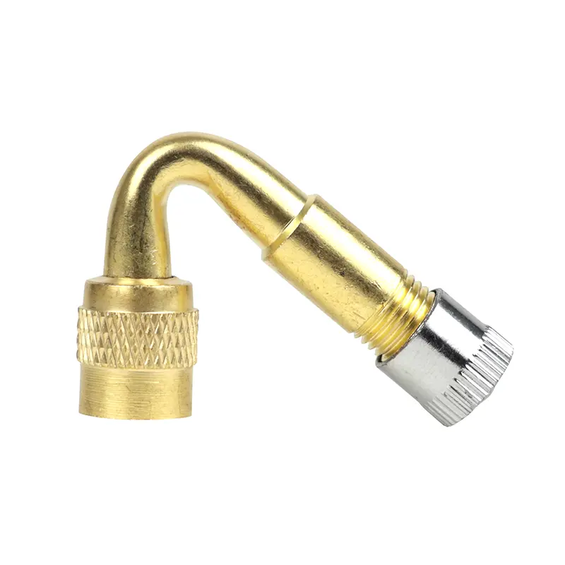 Prolongateur de valve raccord de pompe trottinette électrique aluminium P2R coudé 45°