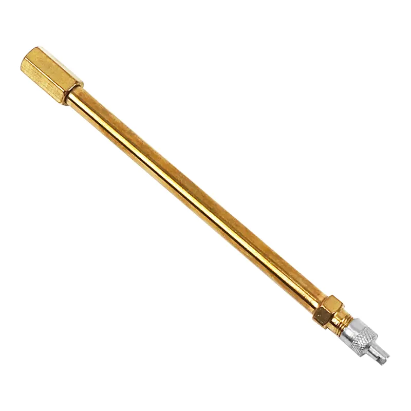 Prolongateur de valve-raccord de pompe P2R pour trottinette électrique alu VS (140 mm) avec démonte-obus
