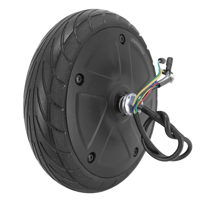 Scooter-Motor Segway Ninebot ES1, ES2, ES4, E25 350W schwarz komplett mit Rad und Reifen 200 x 50 P2R