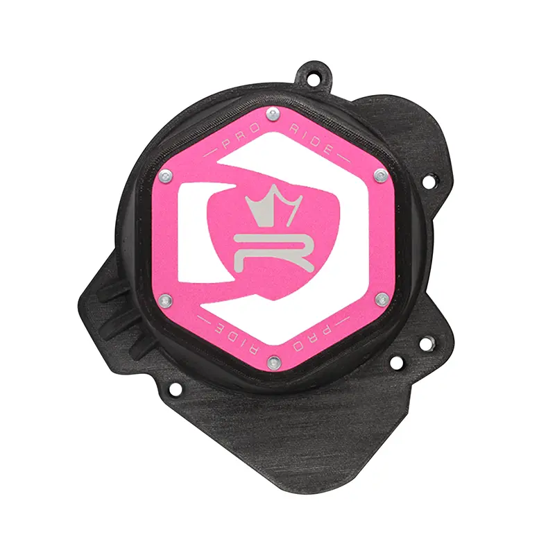Carter allumage 50 à boîte KRM Pro Ride pour Derbi 50 Senda 2006+, GPR 2006+, Gilera 50 SMT, Aprilia 50 RS4, RX, SX noir-rose