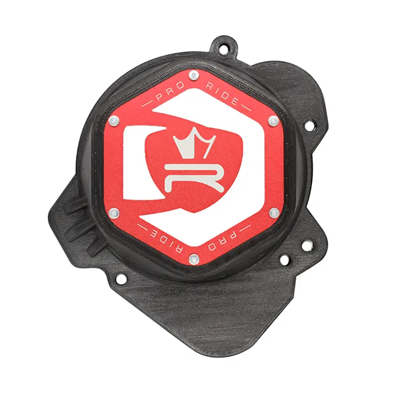 Carter allumage 50 à boîte KRM Pro Ride pour Derbi 50 Senda 2006+, GPR 2006+, Gilera 50 SMT, Aprilia 50 RS4, RX, SX noir-rouge