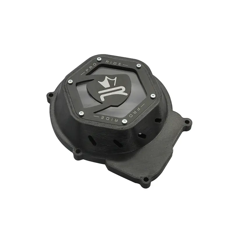Carter allumage 50 a boite Krm Pro Ride pour minarelli 50 AM6-BETA 50 rr-rieju 50 mrt-sherco 50 SM-R, se-r noir (partie alu reversible)
