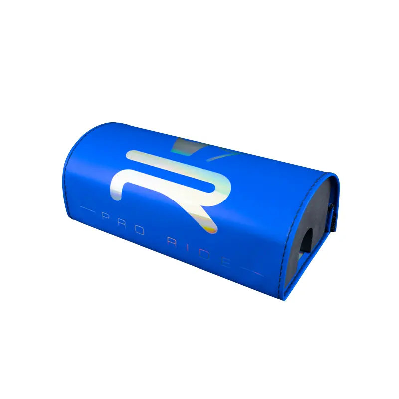 KRM Pro Ride Lenkerpolster dunkelblau matt holografisches Logo