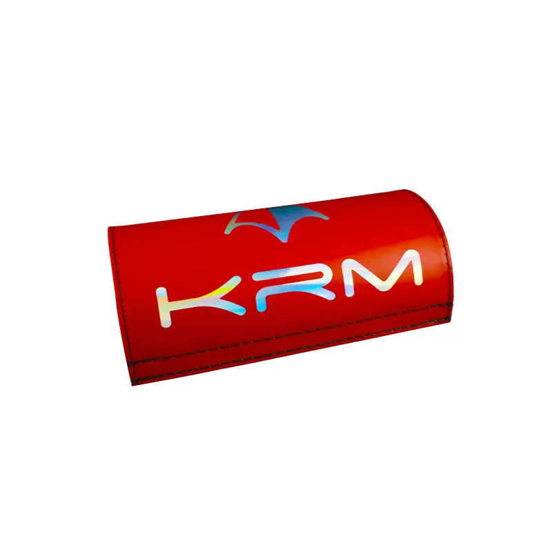 KRM プロ ライド マットレッドホログラフィック ハンドルグリップ — 第2ビュー