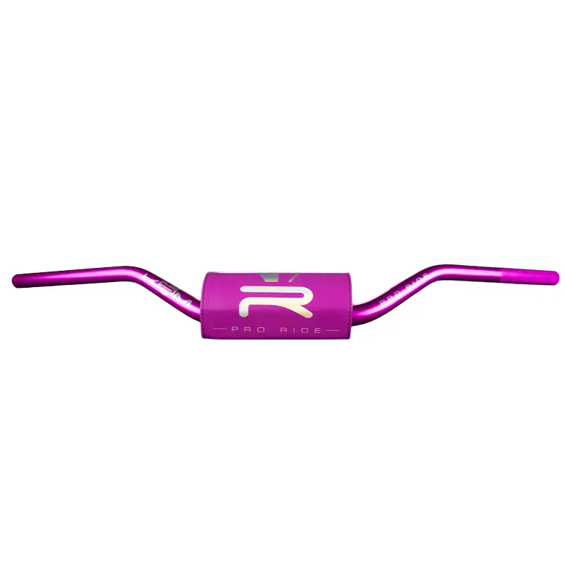 KRM Pro Ride オーバーサイズハンドル 直径28.6mm アルミ製 ピンク グリップ&ホログラムロゴ付き