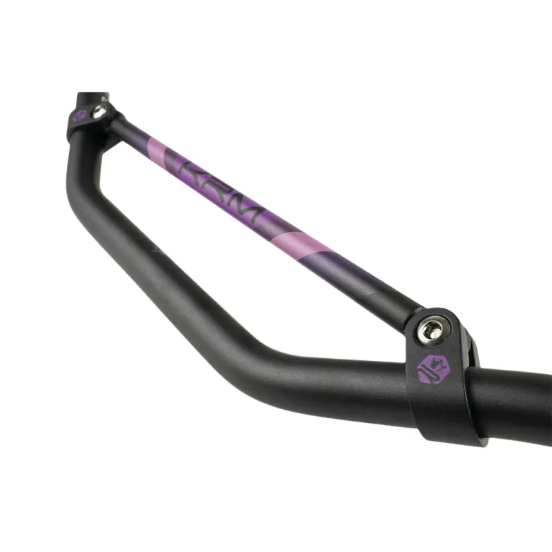 KRM Pro Ride 50 -laatikon ohjaustanko halkaisija 22,2 mm alumiini musta-violetti vaahtokumilla — näkymä 4