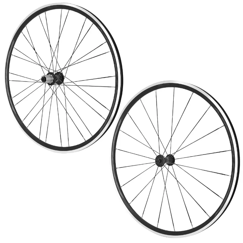 Roues route patins blocage 700 Miche moyeu reflex à roulement noir 11-10-9V Campagnolo avant + arrière