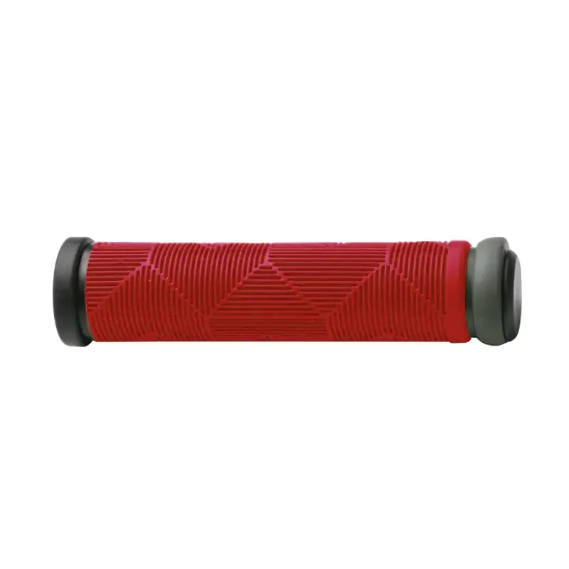 Poignée City-VTT Switch Kaléido rouge (paire)