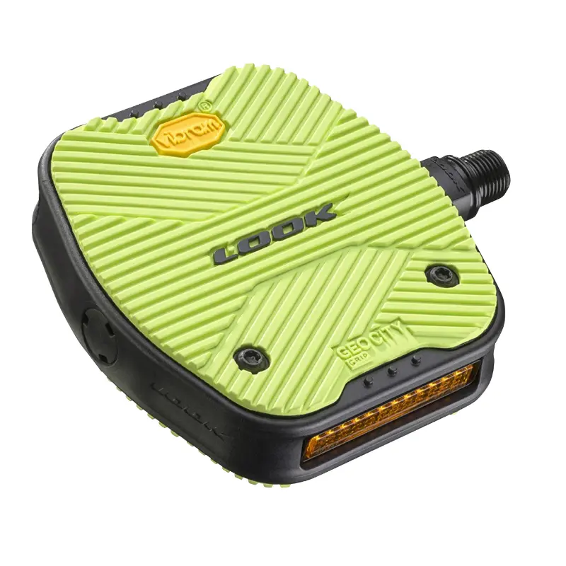 Pédales LOOK Geo City Grip Vibram jaune fluo (paire)