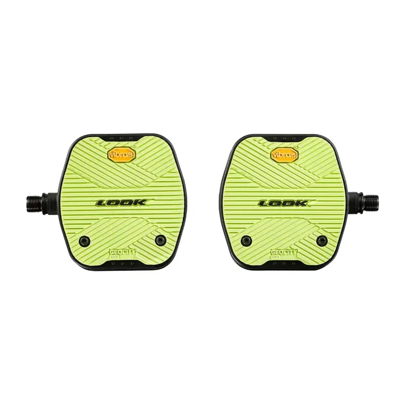 Pedály LOOK Geo City Grip Vibram žluté fluorescenční (pár) — pohled 2