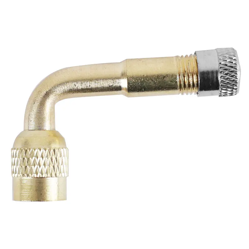 Prolongateur de valve raccord de pompe pour trottinette électrique aluminium coudé 90°