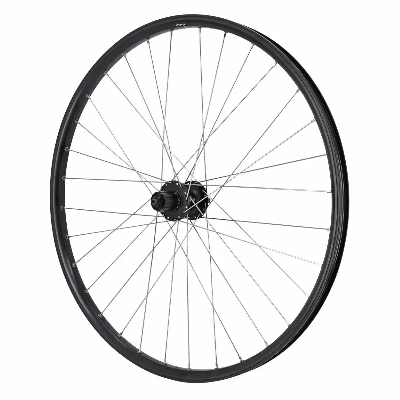 Roue VTT - cargo - vae - e-bike - longtail disque blocage 27.5" Velox kargo l arriere noir moyeu shimano deore M475 disque 6 trous cassette 11-10-9-8V jante 25C 32 rayons inox -poids max 225 KG