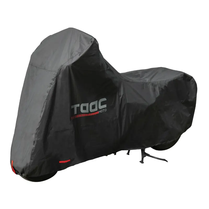 TAAC Plus Hydroscud ポリエステル防水2000mm バイクカバー サイズL ブラック (219x90x127 cm)
