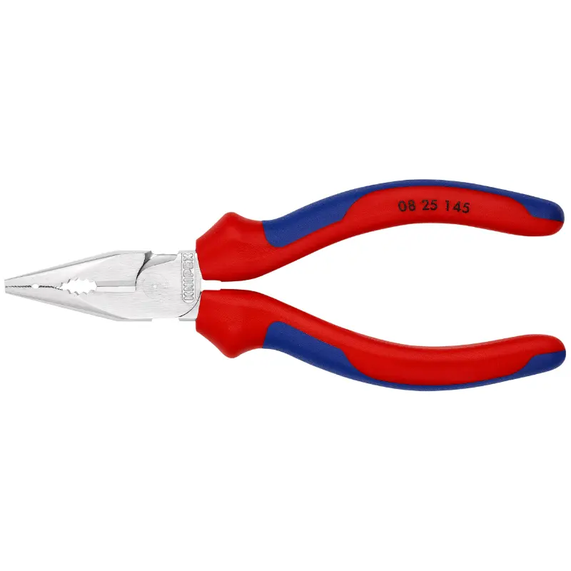 Pince universelle demi-ronde Knipex 145 mm chrome poignée ergonomique 08 25 145