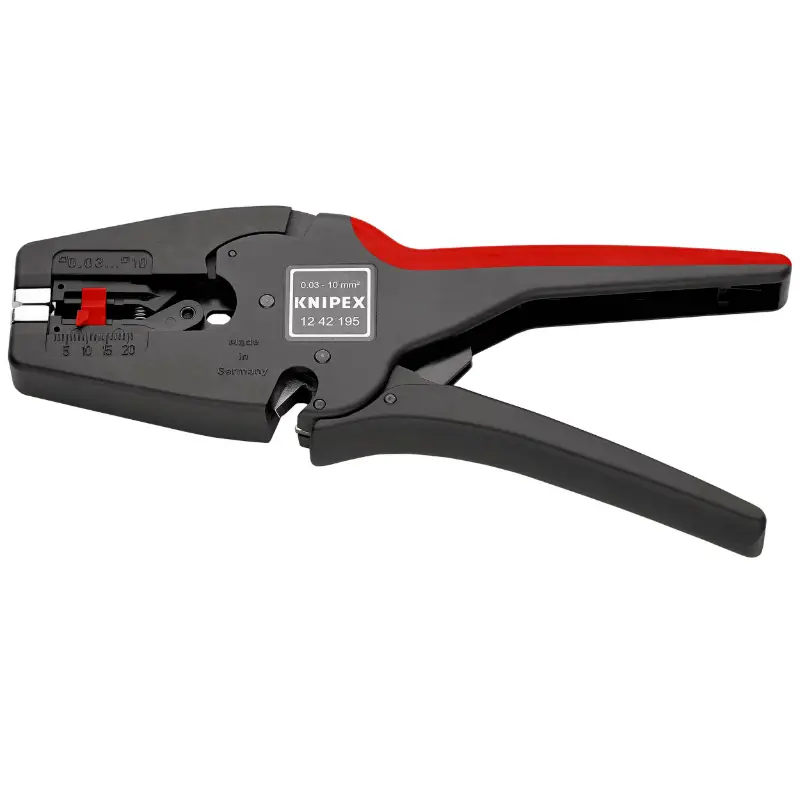 Pince a denuder pro Knipex multistrip automatique 190MM denudage fil de 0,3 a 10MM², coupe fil jusqu'a 10MM² (12 42 195) -made in germany