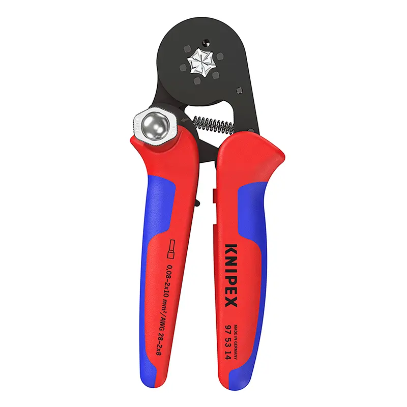 Pince à sertir Pro Knipex auto-ajustable pour embout de câble 180 mm avec poignée ergonomique (97 53 14)
