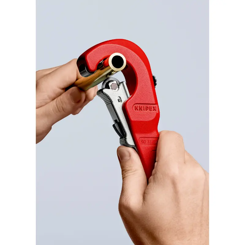 Profirohrschneider für Stahl-Kupfer Knipex tubix 180MM schneidet von 6 bis 35 MM Wandstärke bis 2MM (90 31 02 BK) -made in germany — Ansicht 5