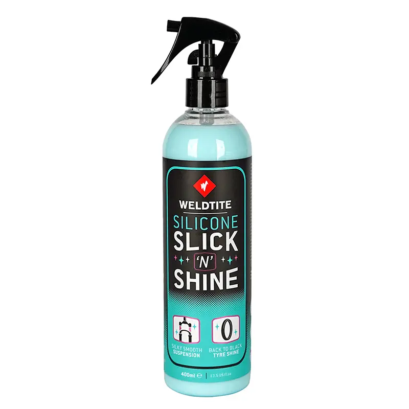 Fahrrad-Reiniger Weldtite für Gabel und Reifen Silicone Slick n Shine 400 ml