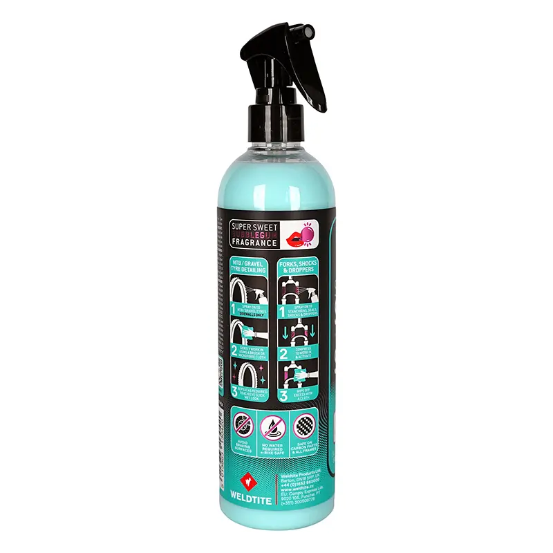 Weldtite سائیکل کلینر Silicone Slick n Shine 400 ml فورک اور ٹائر کے لیے — 2 ویو