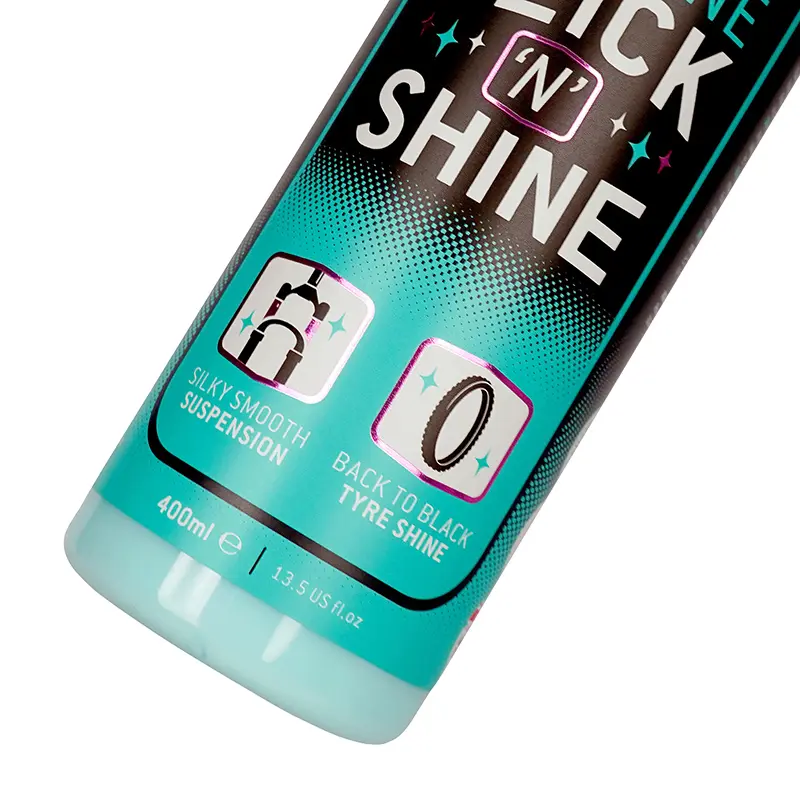 Weldtite سائیکل کلینر Silicone Slick n Shine 400 ml فورک اور ٹائر کے لیے — 3 ویو