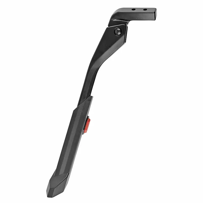 Bequille velo laterale arriere Newton 24-29'' noir reglable fixation 2 vis sur base entraxe 18MM (fixation a la verticale)