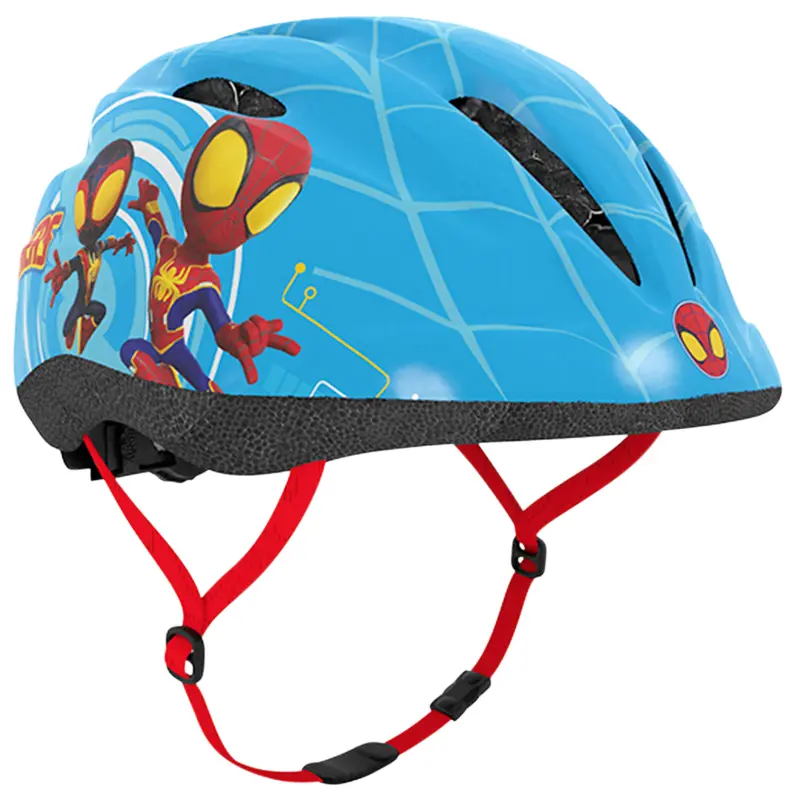 Casco bici bambino Disney Spidey blu taglia 48-52