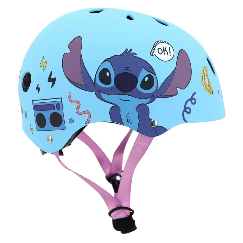 Cykelhjälm barn Disney Stitch blå 52-56 cm — vy 2