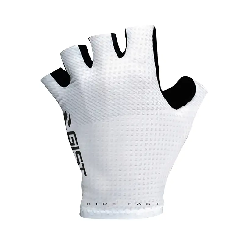 Fahrrad-Handschuhe kurz Gist Race Sommer weiß M