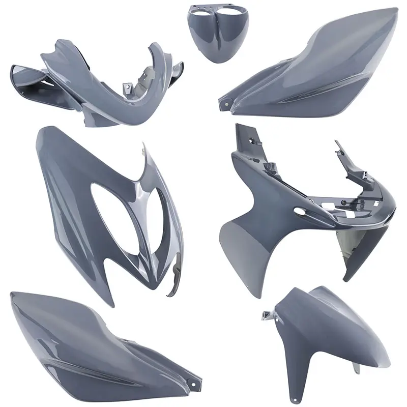보디워크-페어링 MBK Nitro 50 1997-2012 / Yamaha Aerox 50 1997-2012 그레이 나르도 키트 7피스 P2R