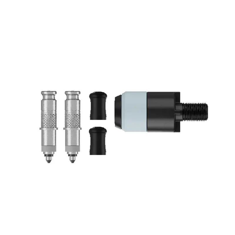 Adaptateur valve de pneu tubeless Schwalbe Clik Valve - Obus démontable + adaptateur tête de pompe (paire)