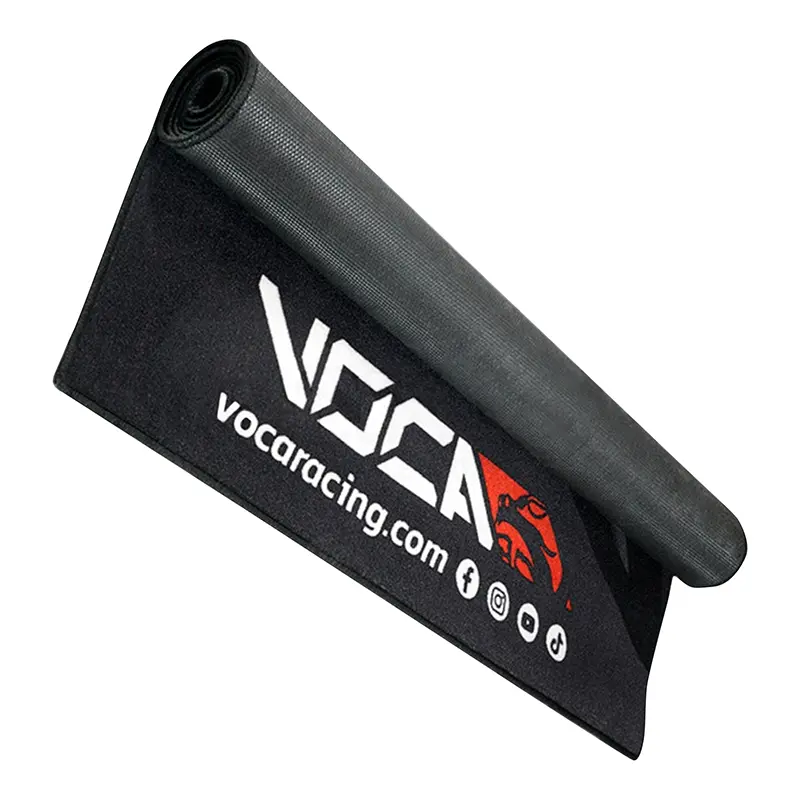 Workshop-stand-paddock floor mat Voca Racing vertical design 200X100 CM — view 2