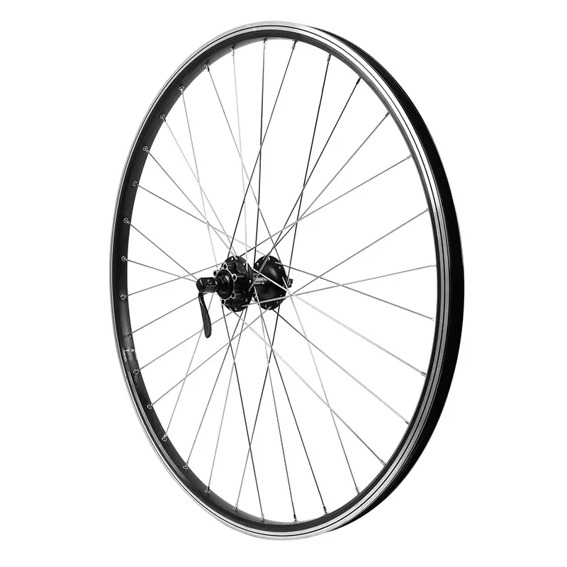 Roue VTC disque 28" avant 700 x 35 M260 Shimano M475 6 trous noir renforcé Velox