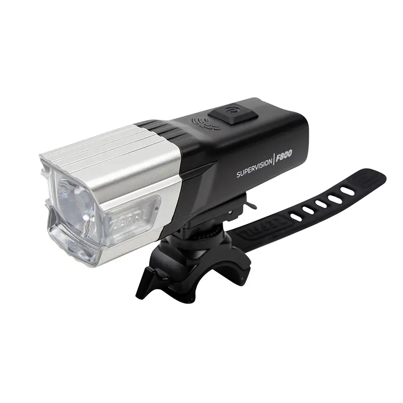 Éclairage vélo USB avant sur cintre Zefal Supervision F800 lumen noir