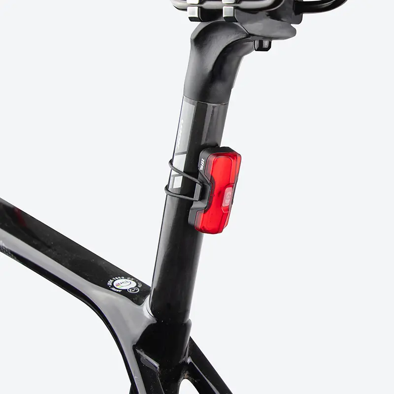 Fahrradbeleuchtung USB hinten auf Sattelstütze Zéfal Vision R20 Lumen schwarz — Ansicht 2