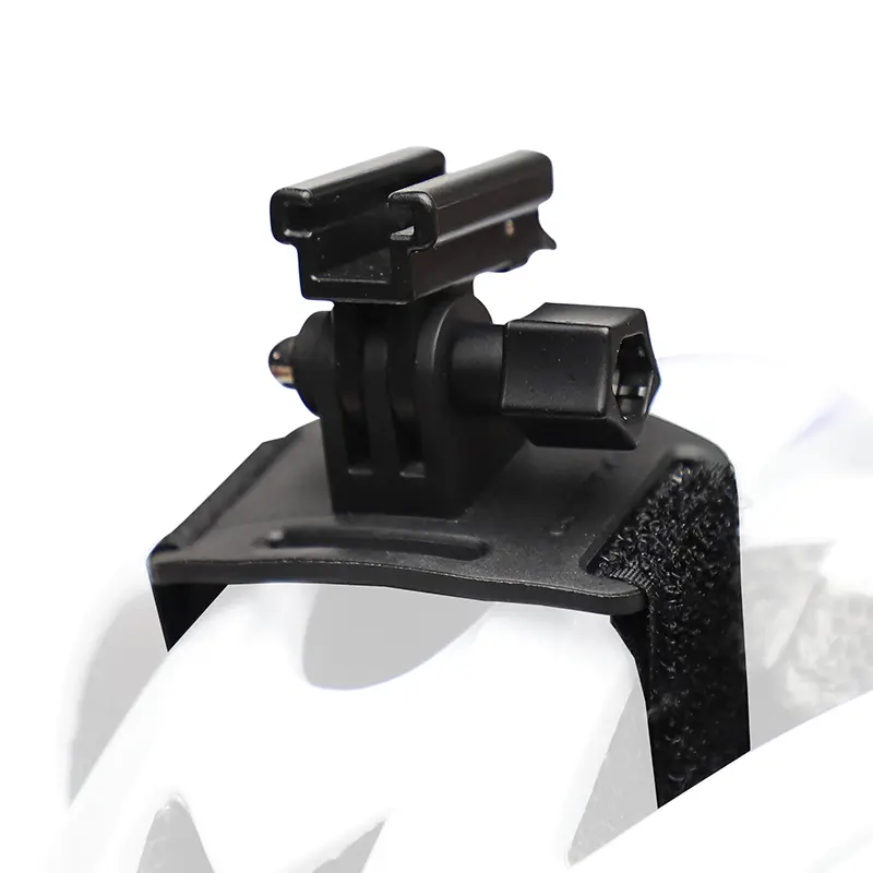 Support d'éclairage vélo Zefal noir pour casque compatible GoPro